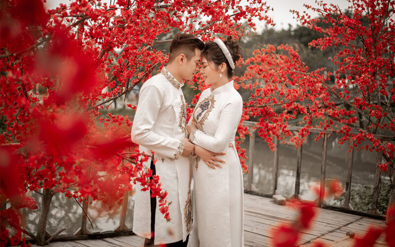 thuê áo dài cưới Bình Dương